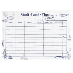 Block "Stadt, Land, Fluss & Fisch"- bow & hummingbird