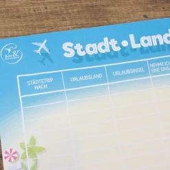 Block "Stadt Land Urlaub"- bow & hummingbird