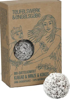 Dattelkonfekt Kakao&Minze&Kokos - Teufelswerk & Engelsgabe
