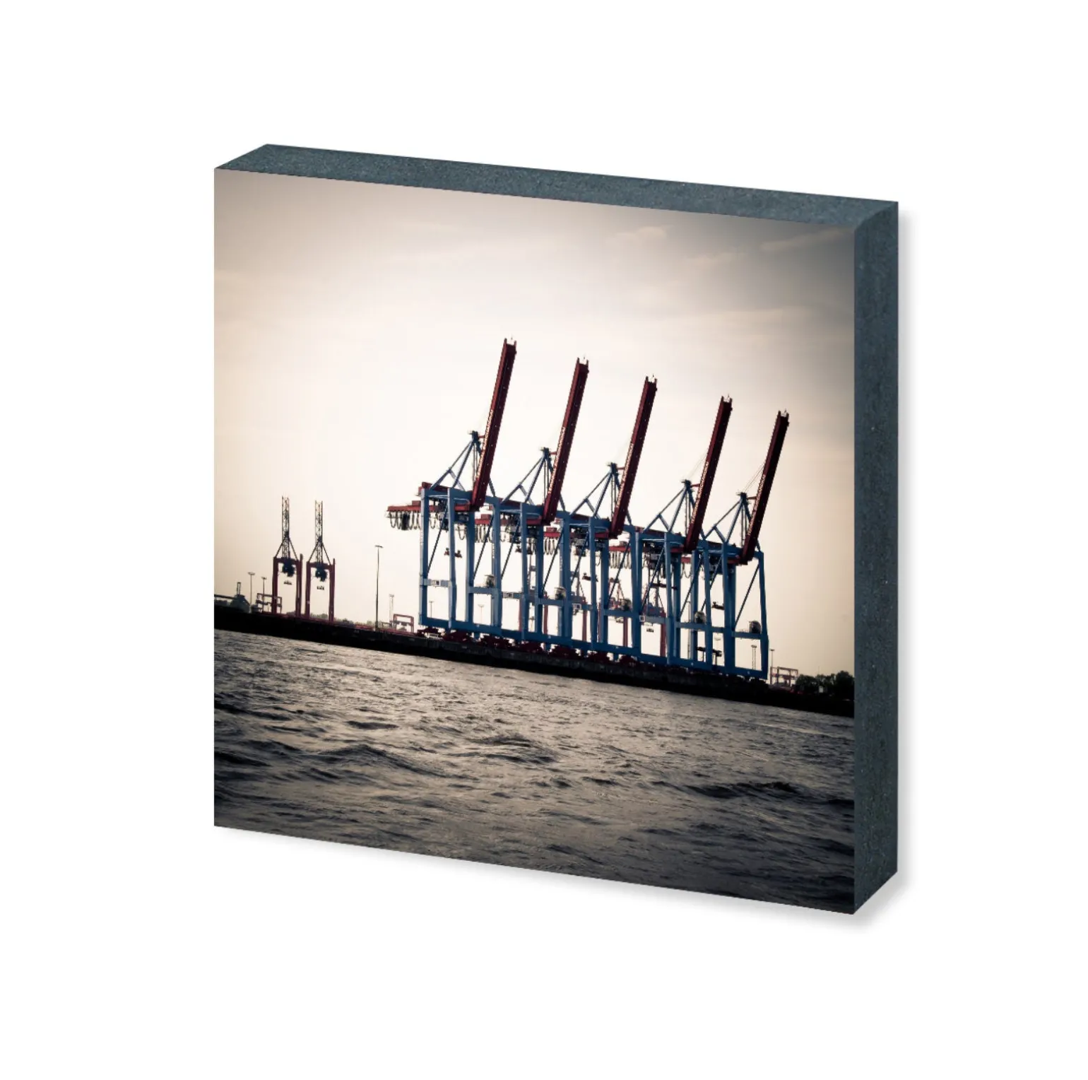 Foto "Hamburg 5 Kräne" HH-127 10x10 - Kila