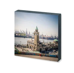 Foto "Landungsbrücken Blau" HH-163 10x10 - Kila