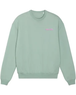 Sweatshirt "Moin" Aloe/Rosa Stick
